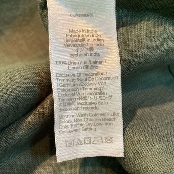 #306 MADEWELL Strapless Linen Maxi Dress NEW WITH TAGS - Picture 12 of 13